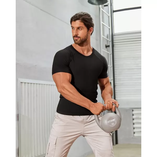 CGTFY Gynecomastia Compression Shirts Men Tank Top Sauna Sweat Shirts,Slimming Body Shaper Vest for Men