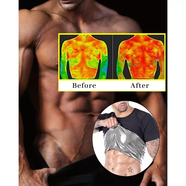 CGTFY Gynecomastia Compression Shirts Men Tank Top Sauna Sweat Shirts,Slimming Body Shaper Vest for Men