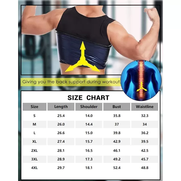 CGTFY Gynecomastia Compression Shirts Men Tank Top Sauna Sweat Shirts,Slimming Body Shaper Vest for Men
