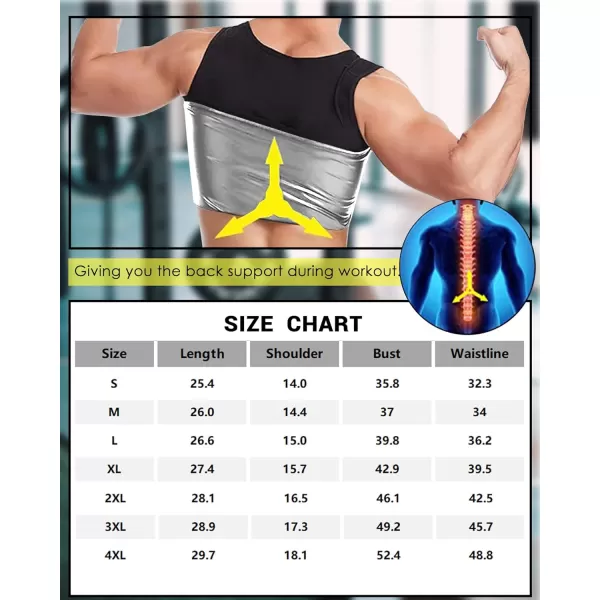CGTFY Gynecomastia Compression Shirts Men Tank Top Sauna Sweat Shirts,Slimming Body Shaper Vest for Men