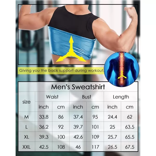 CGTFY Gynecomastia Compression Shirts Men Tank Top Sauna Sweat Shirts,Slimming Body Shaper Vest for Men