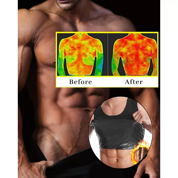 CGTFY Gynecomastia Compression Shirts Men Tank Top Sauna Sweat Shirts,Slimming Body Shaper Vest for Men