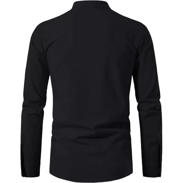 Mens Cotton Linen Shirts Lace Up Short/Long Sleeve Henley Pirate Shirt Casual V Neck for Beach Renaissance Viking Hippie