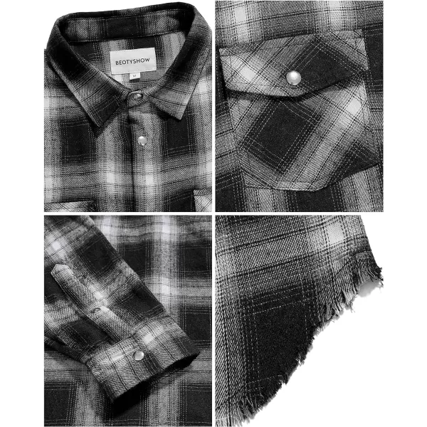 Men's Sleeveless Flannel Plaid Shirts Casual Button Down Cowboy Vest Shirts