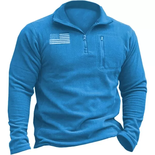 Beotyshow Mens Tactical Fleece Jacket Polar Soft Warm Quarter Zip Pullover