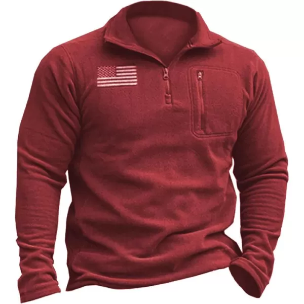 Beotyshow Mens Tactical Fleece Jacket Polar Soft Warm Quarter Zip Pullover