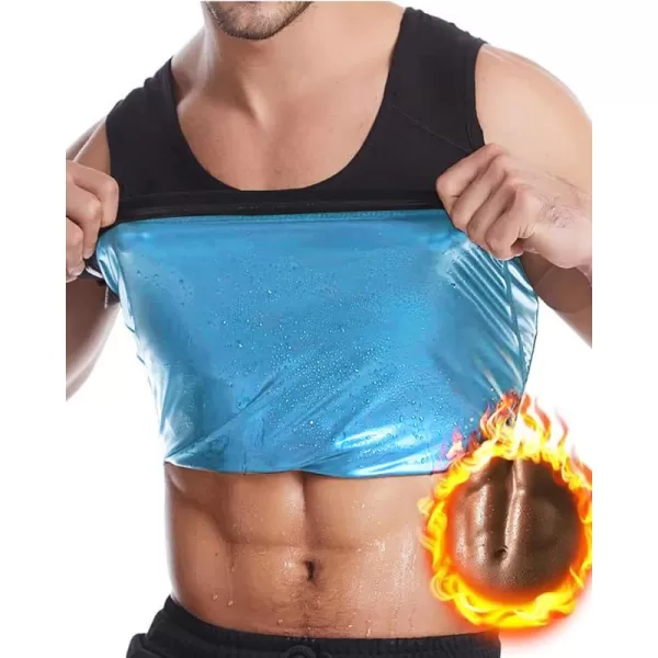 CGTFY Gynecomastia Compression Shirts Men Tank Top Sauna Sweat Shirts,Slimming Body Shaper Vest for Men