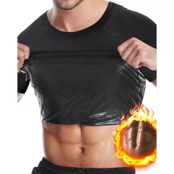 CGTFY Gynecomastia Compression Shirts Men Tank Top Sauna Sweat Shirts,Slimming Body Shaper Vest for Men