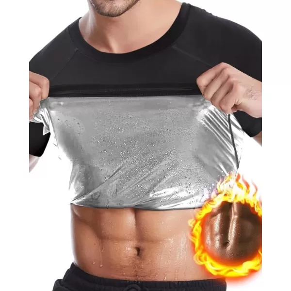 CGTFY Gynecomastia Compression Shirts Men Tank Top Sauna Sweat Shirts,Slimming Body Shaper Vest for Men