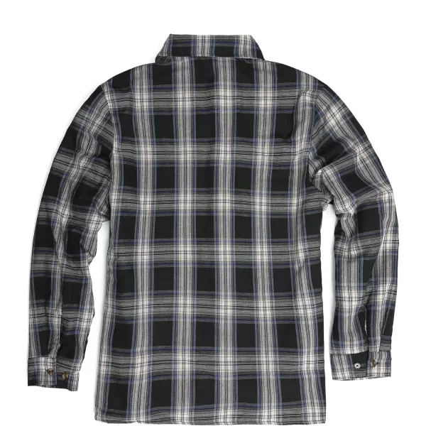 Beotyshow Mens Sherpa Fleece Lined Flannel Shirt Jacket Long Sleeve Button Down Plaid Winter Jacket