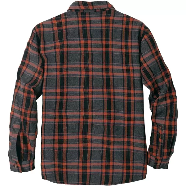 Beotyshow Mens Sherpa Fleece Lined Flannel Shirt Jacket Long Sleeve Button Down Plaid Winter Jacket