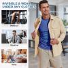 imageBeotyshow Ionic Shaping Sleeveless Shirt Gynecomastia Compression Tank Top Body Shaper Slimming Vest Shapewear UndershirtBlue