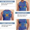 imageBeotyshow Ionic Shaping Sleeveless Shirt Gynecomastia Compression Tank Top Body Shaper Slimming Vest Shapewear UndershirtBlue