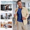 imageBeotyshow Ionic Shaping Sleeveless Shirt Gynecomastia Compression Tank Top Body Shaper Slimming Vest Shapewear UndershirtNavy Blue