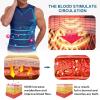 imageBeotyshow Ionic Shaping Sleeveless Shirt Gynecomastia Compression Tank Top Body Shaper Slimming Vest Shapewear UndershirtNavy Blue