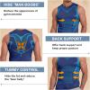 imageBeotyshow Ionic Shaping Sleeveless Shirt Gynecomastia Compression Tank Top Body Shaper Slimming Vest Shapewear UndershirtNavy Blue