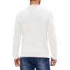 imageBeotyshow Mens Long Sleeve Crew Neck Casual Textured Sweaters Heavyweight Pullover JumperWhite