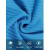 imageBeotyshow Mens Ribbed Knit T Shirts Short Sleeve Crew Neck Slim Fit Stretchy Muscle Shirts Basic Solid Tee TopsBlue