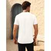 imageBeotyshow Mens Ribbed Knit T Shirts Short Sleeve Crew Neck Slim Fit Stretchy Muscle Shirts Basic Solid Tee TopsCreamywhite