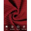 imageBeotyshow Mens Ribbed Knit T Shirts Short Sleeve Crew Neck Slim Fit Stretchy Muscle Shirts Basic Solid Tee TopsDark Red