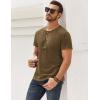 imageMens Distressed Henley Shirts Retro Short Sleeve Tee Shirts Casual Button Down Washed TShirts for Men1coffee