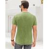 imageMens Distressed Henley Shirts Retro Short Sleeve Tee Shirts Casual Button Down Washed TShirts for Men1mint Green