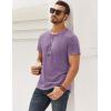 imageMens Distressed Henley Shirts Retro Short Sleeve Tee Shirts Casual Button Down Washed TShirts for Men1purple