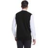 imageBeotyshow Mens Argyle Sweater Vests V Neck Sleeveless Cardigan Vest KnitwearBlack