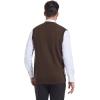imageBeotyshow Mens Argyle Sweater Vests V Neck Sleeveless Cardigan Vest KnitwearBrown