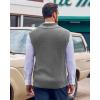 imageBeotyshow Mens Shawl Collar Pullover Sweater Vests V Neck Sleeveless Knitted SweatersGrey