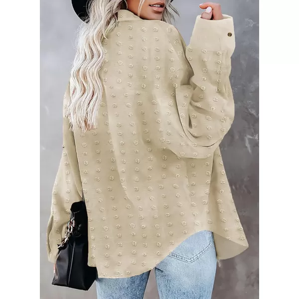 Sidefeel Women Long Sleeve Button Down Shirt Solid Casual Blouse Tops