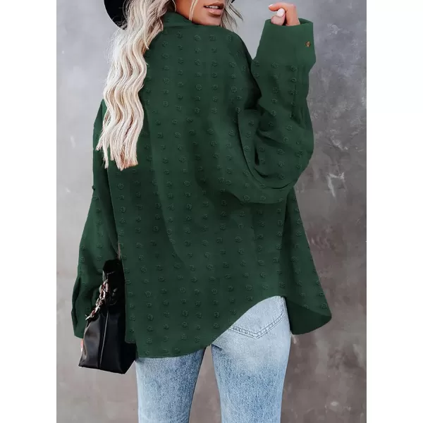 Sidefeel Women Long Sleeve Button Down Shirt Solid Casual Blouse Tops