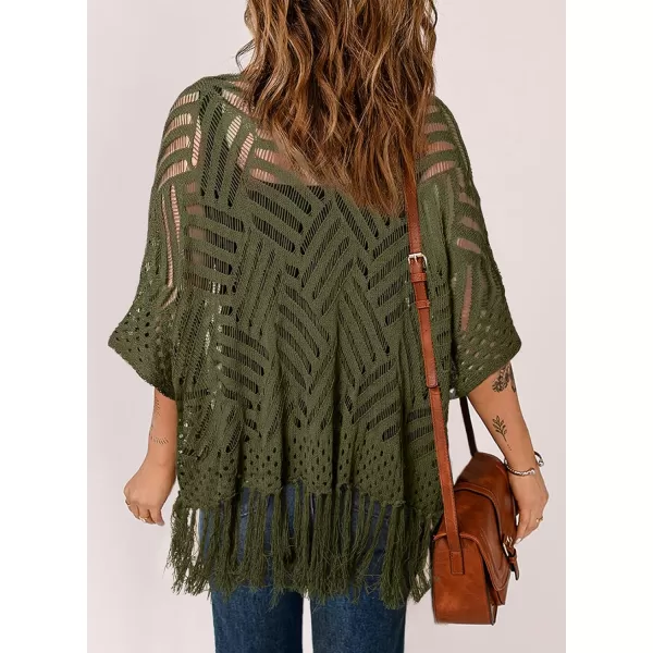 Sidefeel Women's 2024 Cropped Crochet Top Lightweight Summer Cardigan Beach Kimono Cover Ups