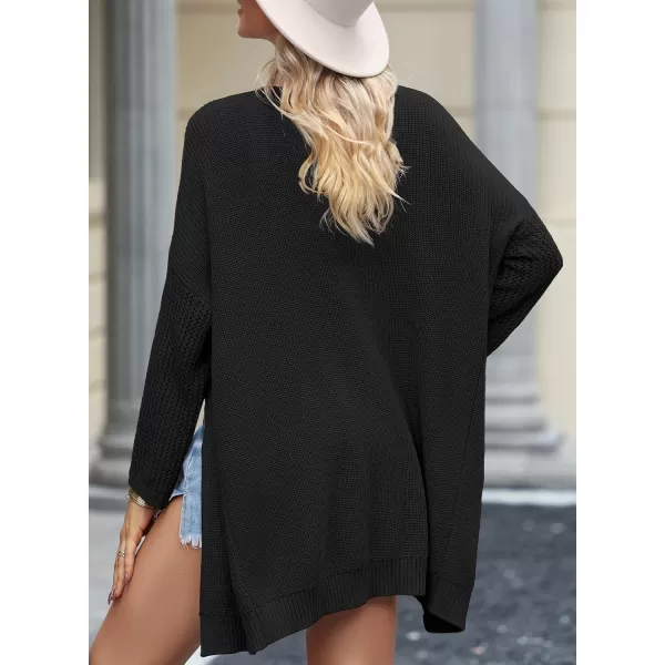 Sidefeel Womens 2024 Lightweight Open Front Cardigan Sweaters Casual 3/4 Sleeve Crochet Knit Boho Kimono Cover Ups