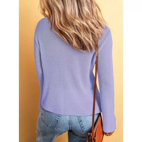 Sidefeel Womens 2024 Summer Cardigans Lightweight Spring Fashion Long Sleeve Knit V Neck Button Up Sweaters