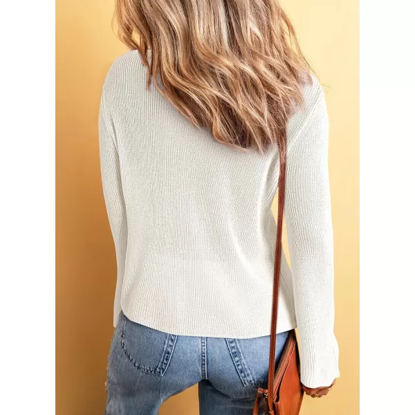 Sidefeel Womens 2024 Summer Cardigans Lightweight Spring Fashion Long Sleeve Knit V Neck Button Up Sweaters