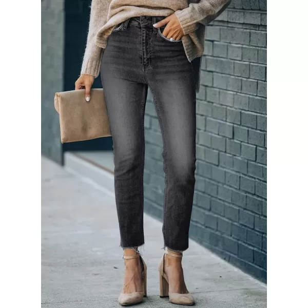 Sidefeel Women's Boyfriend Jeans Stretchy Ripped Distressed Denim Pants Size 4-18