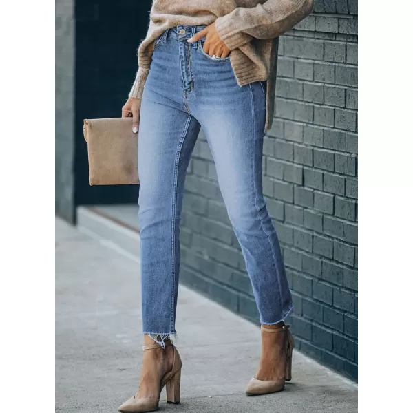 Sidefeel Women's Boyfriend Jeans Stretchy Ripped Distressed Denim Pants Size 4-18