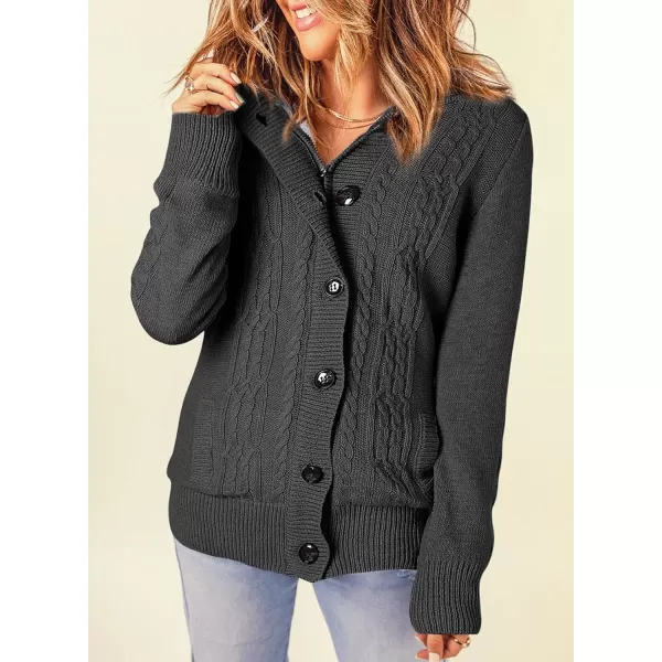 Sidefeel Women's Cardigan Sweaters Hooded Cardigans Fleece Lined Jackets Winter Sweater Coat