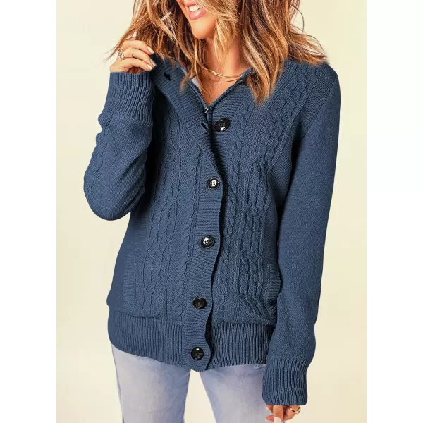 Sidefeel Women's Cardigan Sweaters Hooded Cardigans Fleece Lined Jackets Winter Sweater Coat