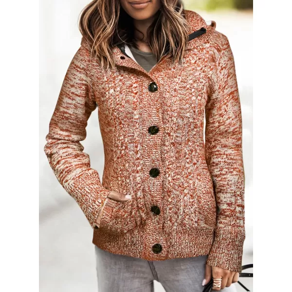 Sidefeel Women's Cardigan Sweaters Hooded Cardigans Fleece Lined Jackets Winter Sweater Coat