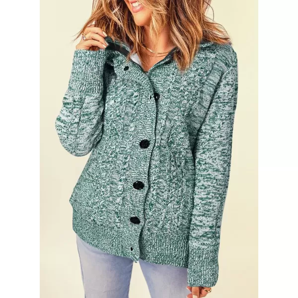 Sidefeel Women's Cardigan Sweaters Hooded Cardigans Fleece Lined Jackets Winter Sweater Coat