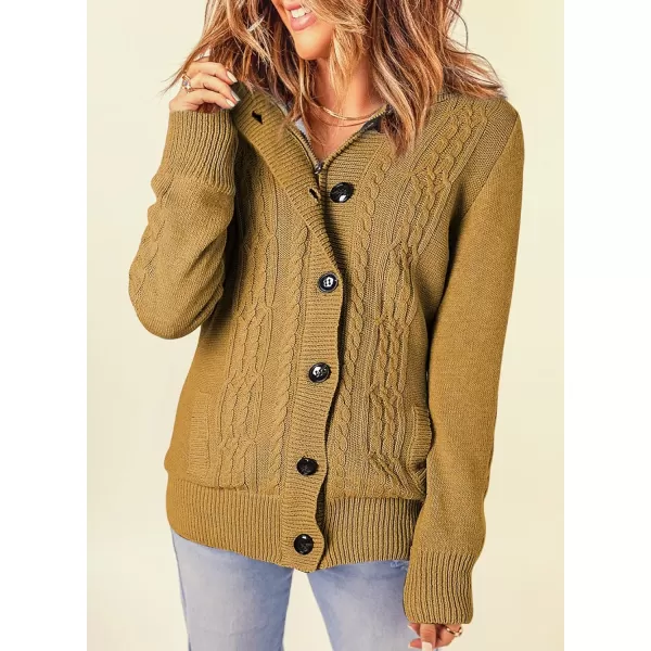 Sidefeel Women's Cardigan Sweaters Hooded Cardigans Fleece Lined Jackets Winter Sweater Coat
