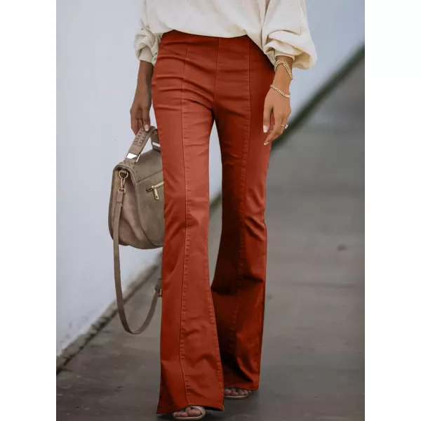 Sidefeel Women's High Waisted Jeans Flared Bell Bottoms Elastic Waist Denim Pants