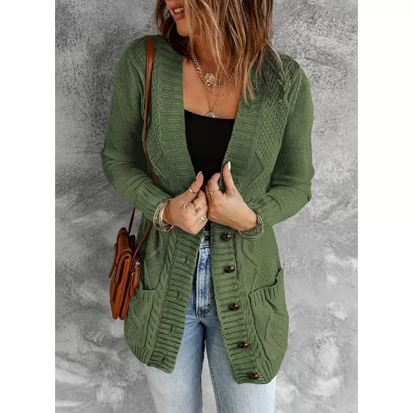 Sidefeel Women's Open Front Cardigan Sweaters Casual Button Down Knitted Coat Tops with Pockets