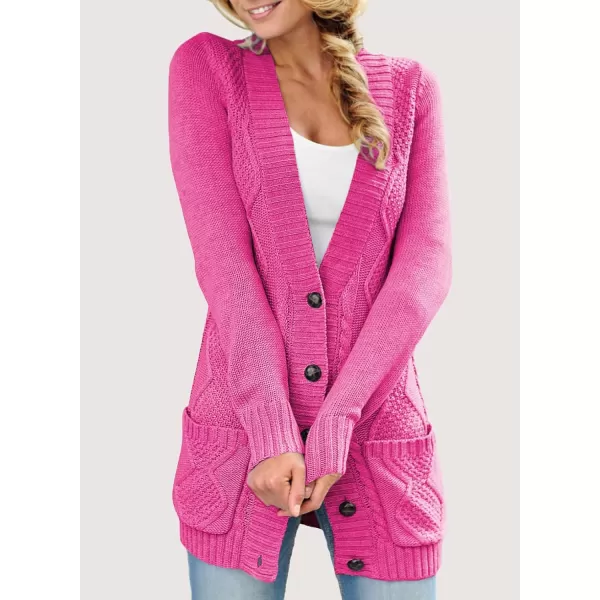 Sidefeel Women's Open Front Cardigan Sweaters Casual Button Down Knitted Coat Tops with Pockets