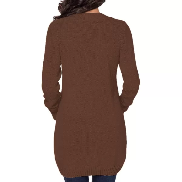 Sidefeel Women's Open Front Cardigan Sweaters Casual Button Down Knitted Coat Tops with Pockets