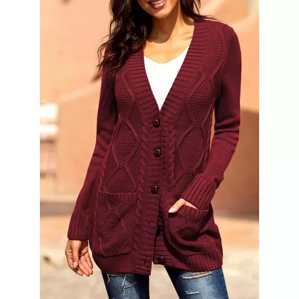 Sidefeel Women's Open Front Cardigan Sweaters Casual Button Down Knitted Coat Tops with Pockets