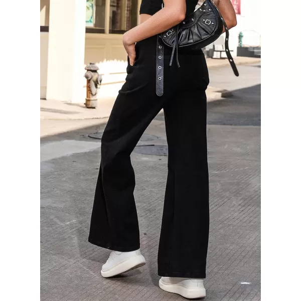 Sidefeel Womens Wide Leg Jeans Casual Baggy High Waisted Stretch Denim Pants