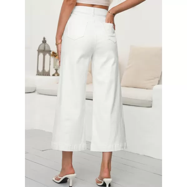 Sidefeel Women's Wide Leg Jeans High Waisted Stretchy Barrel Denim Pants